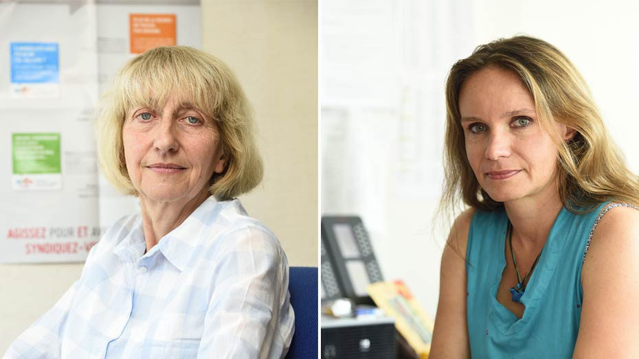 Elizabeth Labaye (à g.), Marie-Aimée Deana-Côté (à dr.) - © Nathanaël Mergui/Mutualité française